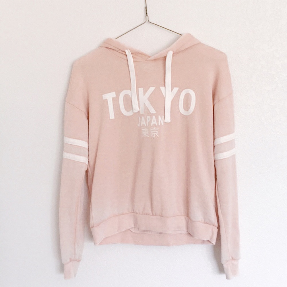 Pink fuzzy hoodie